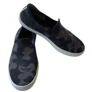 Rothy’s Slip On Sneaker Camo Gray and Black Size 7